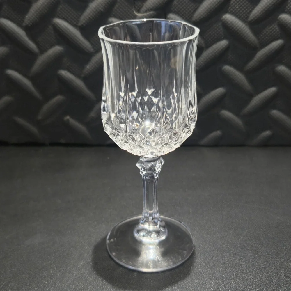 Vintage Crystal Cordial Glass 5' Vertical & Diamond Cut Stemware Replacement‎